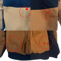 Carhartt カーハート リメイク品 ダック地 ジップアップジャケット パーカー ブラック ブラウン Size L 相当 福生店