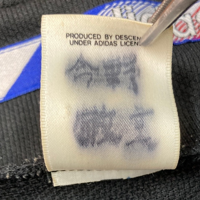 adidas アディダス 90's デサント社製 トラックジャケット ブラック sizeXO※フロントダメージ有 瑞穂店