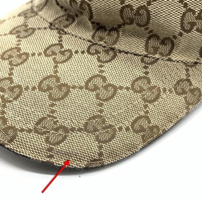 Gucci グッチ GG柄 ベースボールキャップ シェリーライン ベージュ 200035 Size L 福生店