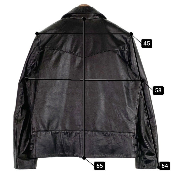 Liugoo Leathers リューグーレザーズ 牛革 本革 SWAP LINER スワップライナー UKクラシック ダブルライダース ジャケット  ブラック CW-R-3 Size LL 福生店