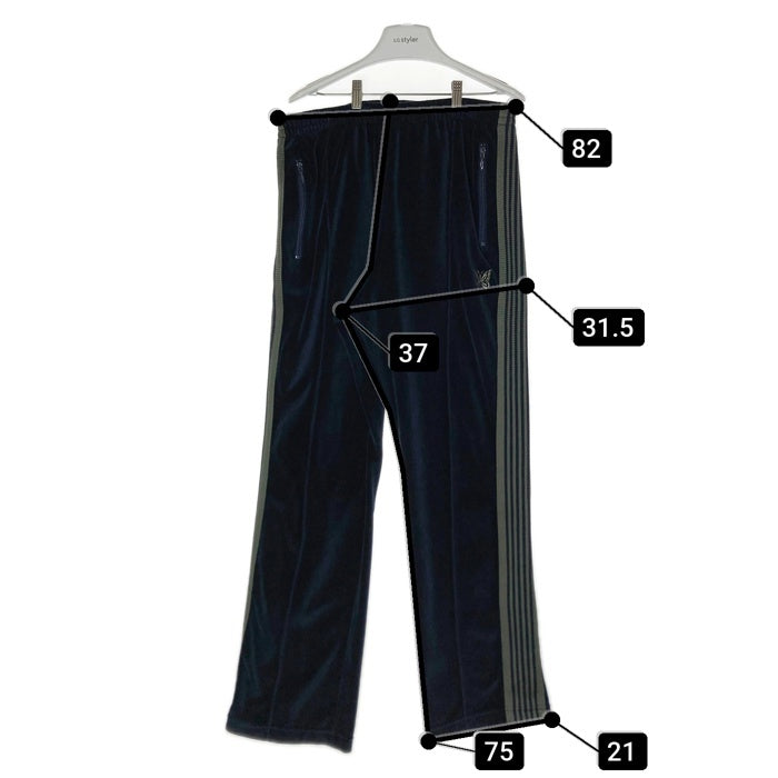 NEEDLES ニードルス NARROW TRACK PANT ナロートラックパンツ 22AW LQ236 ベロア ネイビー sizeL 瑞穂店