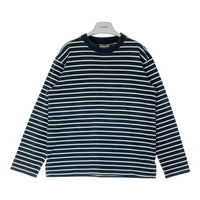 BARBARIAN バーバリアン ボーダー ロングTシャツ ブラック×ホワイト sizeL※全体的に色褪せあり 瑞穂店