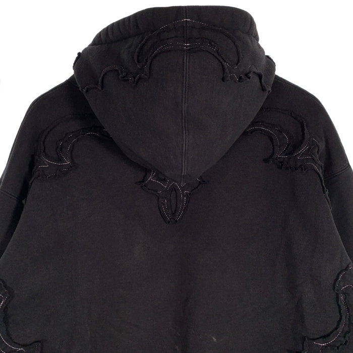 SUPREME シュプリーム 23SS Western Cut Out Hooded Sweatshirt ウエスタンカットアウト プルオーバースウェットパーカー ブラック Size L 福生店