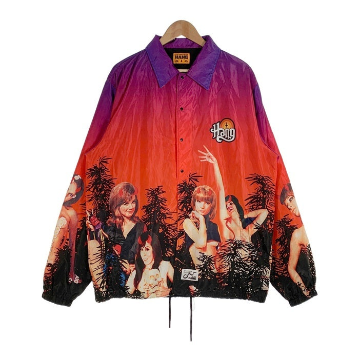 HANG ハング Harvest Devil Girl's Coach Jacket 総柄プリント コーチジャケット マルチ Size XL 相当 福生店