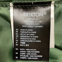 BRIXTON ブリクストン キルティング フルジップジャケット グリーン sizeM 瑞穂店