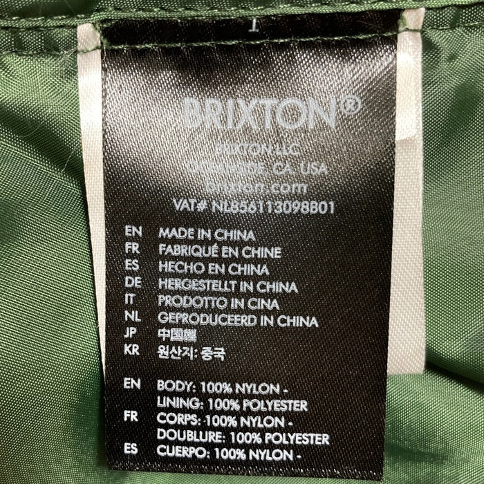 BRIXTON ブリクストン キルティング フルジップジャケット グリーン sizeM 瑞穂店