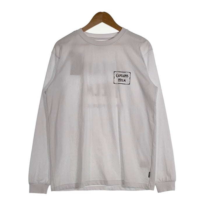 CAPTAINS HELM キャプテンズヘルム SYL LOGO L/S TEE ロゴプリント ロングスリーブTシャツ 長袖 ホワイト CH23-SP-T02 Size  L 福生店