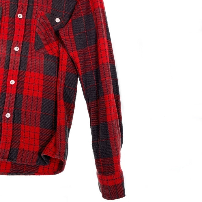 FIVE BROTHER ファイブブラザー チェック 長袖 フランネル シャツ レッド Size M 福生店