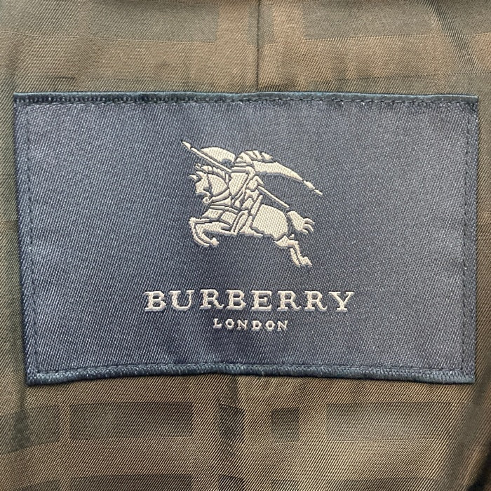 BURBERRY LONDON バーバリーロンドン ウールシルク ステンカラーコート ブラウン size90-165-4 瑞穂店