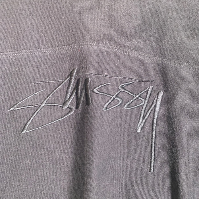 STUSSY ステューシー Reverse Terry Football 刺繡ロゴ フットボールTシャツ ブラック 1140005 Size XL 福生店