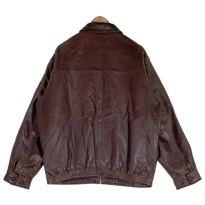 90's Polo by Ralph Lauren ポロバイラルフローレン Genuine Leather Jacket ラムレザー ジャケット ブラウン Size XL 福生店