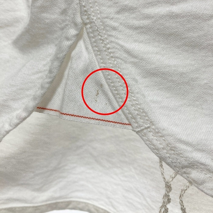 Triple Works トリプルワークス マチ付き ワークシャツ 長袖 コットン ホワイト アイアンハート 2 Size M 瑞穂店