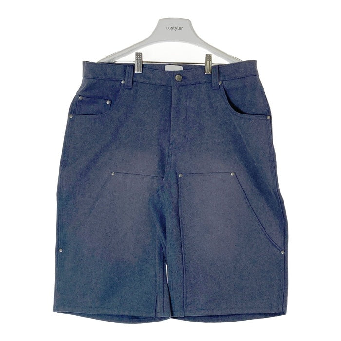 BLESS U ブレスユー duck wash double knee shorts ダブルニー ショートパンツ ブルー sizeL 瑞穂店