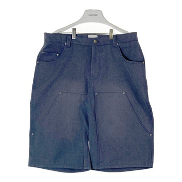 BLESS U ブレスユー duck wash double knee shorts ダブルニー ショートパンツ ブルー sizeL 瑞穂店