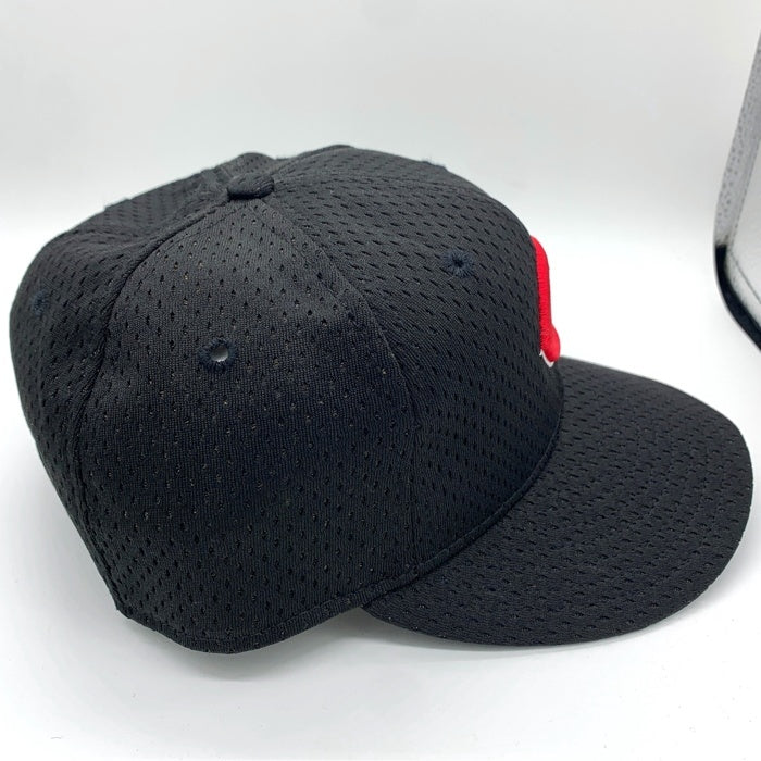 90's New Era ニューエラ MLB クリーブランド・インディアンス 59FIFTY メッシュ ベースボールキャップ ポリエステル USA製 Size 7 1/8 (56.8cm) 福生店