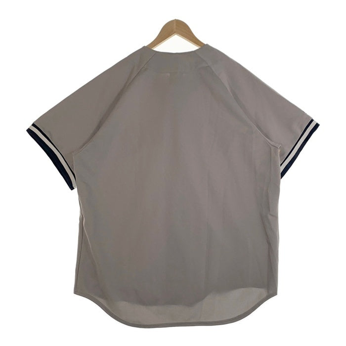 90's majestic マジェスティック Newyork Yankees ニューヨーク ヤンキース 半袖 ベースボールシャツ グレー Size XL 福生店