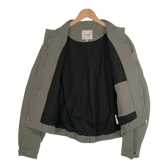 bastard バスタード リップストップ スタンドカラー ジップアップジャケット グリーン Size M 福生店