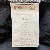 WIND AND SEA ウィンダンシー ナイロン ショートスリーブ プルオーバートップ ブラック WDS-O-SSD-24-Q4-TP-03 Size XL 瑞穂店