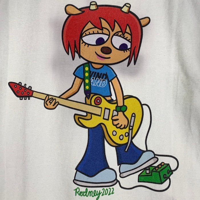 WIND AND SEA ウィンダンシー UmJammer Lammy WDS raglan TEE ウンジャマラミー ラグランスリーブTシャツ ブラック 刺繡プリント WDS-UJL-02 Size L 福生店