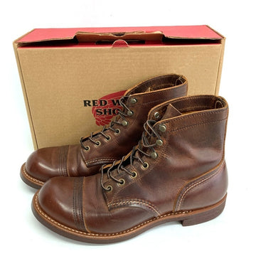 RED WING レッドウィング 8085 Iron Ranger アイアンレンジャー レザーワークブーツ ブラウン 07/21 Size 26.5cm 瑞穂店