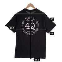 REAL SKATEBOARDS リアル スケートボード 4Q CONDITIONING フォーキュー コンディショニング 半袖 Tシャツ ブラック メキシコ製 Size M 福生店