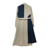 UNITED TOKYO ユナイテッドトウキョウ アシンメトリー テーラーシャツワンピース ベージュ ブラック 142110003 Size 2 瑞穂店