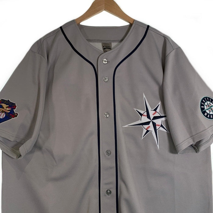 Fanatics ファナティックス Seattle Mariners シアトルマリナーズ KEN GRIFFEY Jr. HOME GAME別注 スニーカーYoutuber SOSHI氏監修 TURN A HEAD THE CLOCK BASEBALL JERSEY #24 半袖 ターン ヘッド ザ クロック ベースボール ジャージー グレー Size XL 福生店