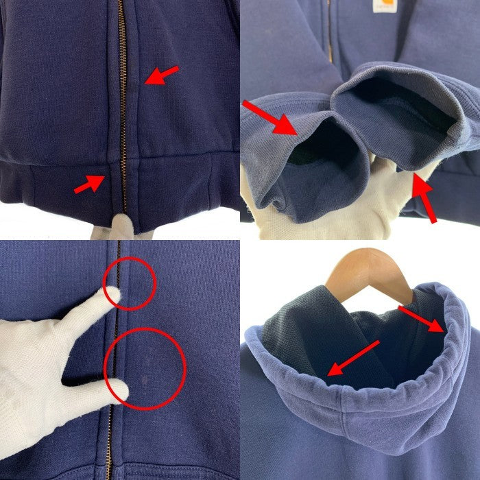 CARHARTT カーハート サーマル ジップアップ フーディー パーカー ネイビー J149NVY Size L 福生店