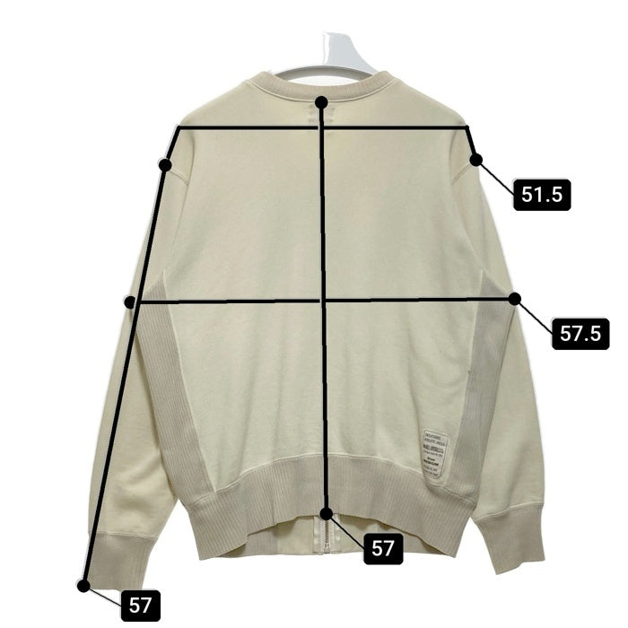 TOYS McCOY トイズマッコイ US ARMY ジップアップ スウェットカーディガン アイボリー Size M 瑞穂店