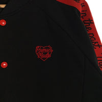 HUMAN MADE ヒューマンメイド TRACK JACKET サイドライン トラックジャケット ブラック レッド スナップボタン Size XL 福生店