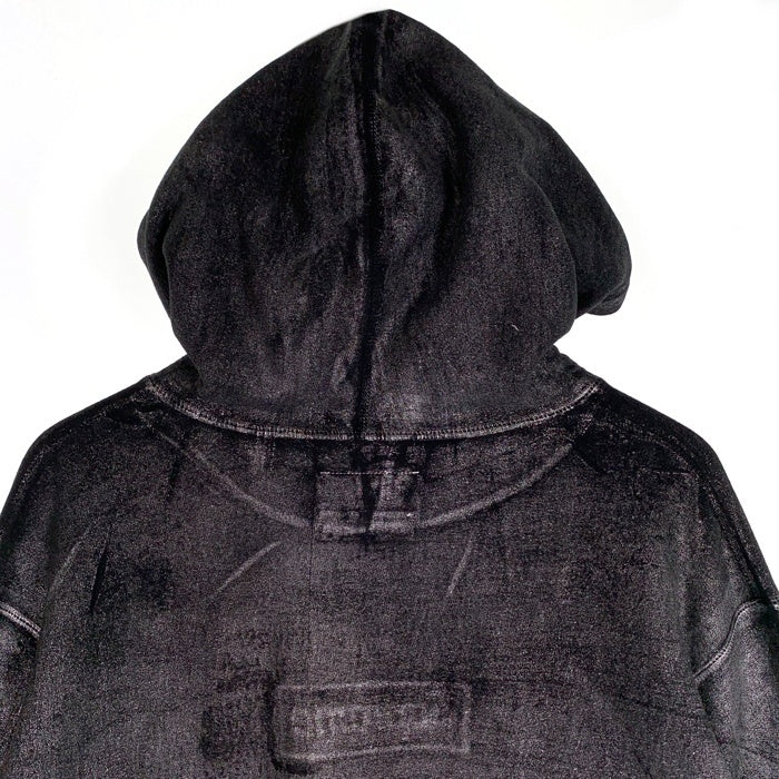 SUPREME シュプリーム 24SS MM6 Maison Margiela メゾンマルジェラ Foil Box Logo Hooded Sweatshirt フォイルボックスロゴ プルオーバー フーディー パーカー ブラック Size M 福生店