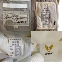 AVIREX アヴィレックス 19AW N-３B MODIFIED HALO フライトジャケット ホワイト 6192170 Size L 福生店
