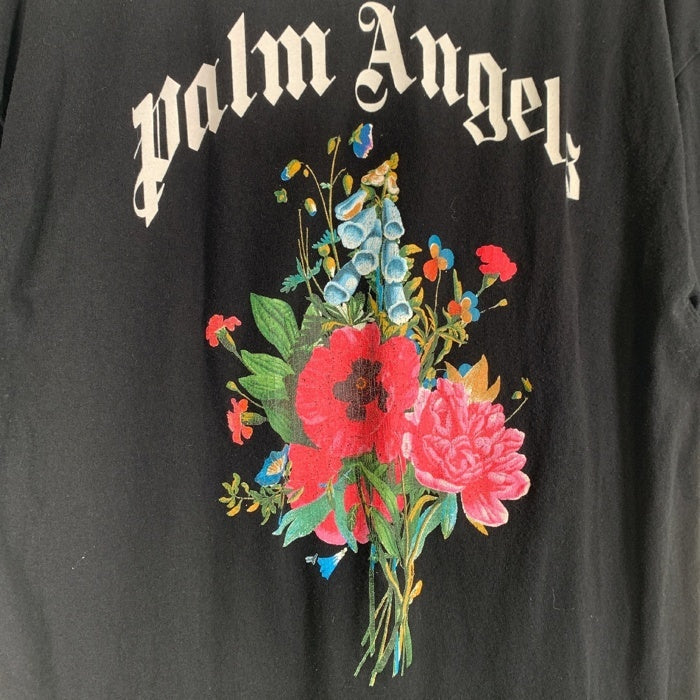 Palm Angels パームエンジェルス Flowers Tee フラワープリント Tシャツ ブラック PMAA001E19413027 Size L 福生店