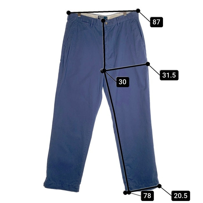 Polo by Ralph Lauren ポロラルフローレン CLASSIC CHINO チノパンツ トラウザー ブルー Size 35×32 福生店