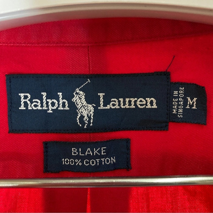 Ralph Lauren ラルフローレン BLAKE ボタンダウン 長袖シャツ レッド sizeM 瑞穂店