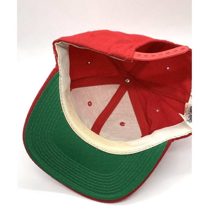 90's NBA CHICAGO BULLS シカゴ・ブルズ ベースボールキャップ スナップバック レッド 韓国製 Sports Specialties 福生店