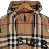 BURBERRY LONDON ENGLAND バーバリー HORSE FERRY PRINT CHECK NYLON HOODED JACKET ノバチェック ナイロンジャケット ベージュ 8050282 Size M 福生店