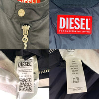 DIESEL ディーゼル J-BECK バイカージャケット ブラック ホワイト A10486 Size 48 福生店