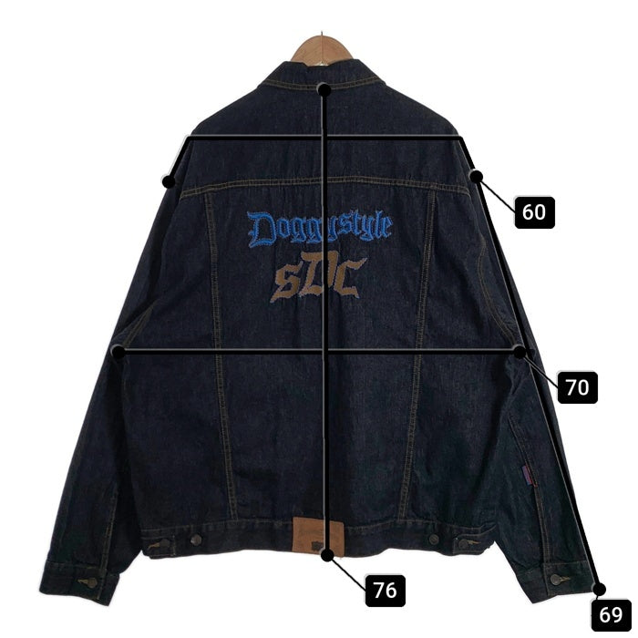 90-00's Snoop Dogg Clothing Company スヌープドッグ バック刺繡 デニムジャケット インディゴ Size XL 福生店