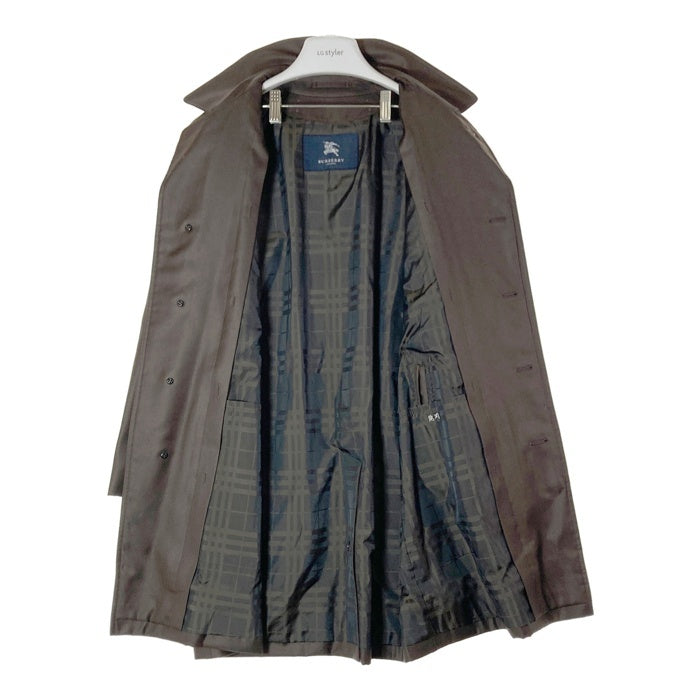 BURBERRY LONDON バーバリーロンドン ウールシルク ステンカラーコート ブラウン size90-165-4 瑞穂店