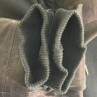 DIESEL ディーゼル レザー 切り替え スウェット ダブルジップアップ パーカー 羊革 ブラック sizeS 瑞穂店