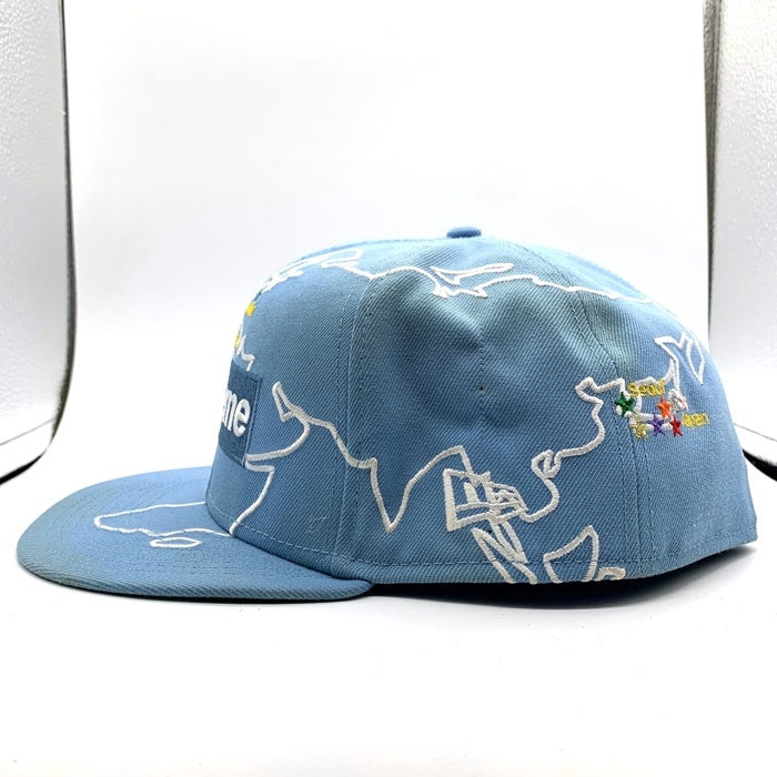SUPREME シュプリーム 23AW Worldwide Box Logo New Era ワールドワイド ボックスロゴ ニューエラ ベースボールキャップ ブルー Size 8 (63.5cm) 福生店