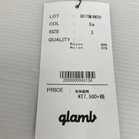 glamb グラム GB17SM/KNT01 Roland knit jersey ローランドニットジャージー ジャケット ブルー Size3 瑞穂店