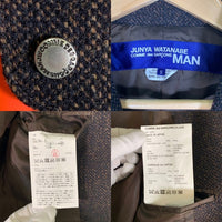 JUNYA WATANABE COMME des GARCONS MAN ジュンヤワタナベ コムデギャルソンマン ツイード 2B 切替 テーラードジャケット マルチカラー WF-J004 AD2020 Size S 福生店