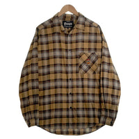 EXAMPLE エグザンプル BB BEAR CHECK SHIRTS 長袖 シャツ ベージュ Size XL 福生店