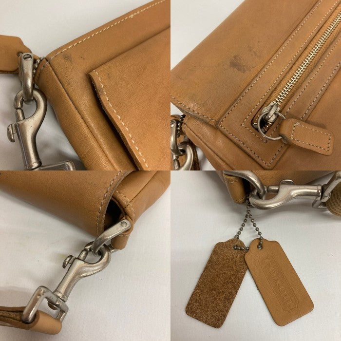 OLD COACH オールドコーチ 9431 ショルダーバッグ レザー ベージュ 瑞穂店