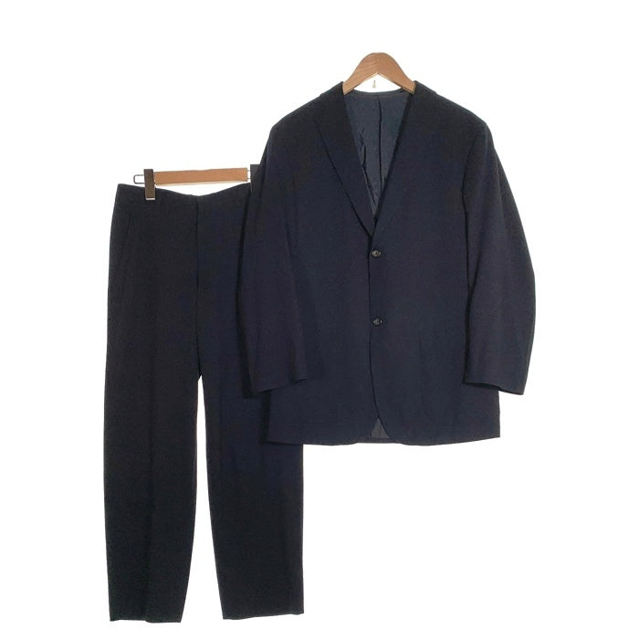 JIL SANDER ジルサンダー スーツ 段返り 3B ウール テーラードジャケット スラックス 上下セット ネイビー 250201/310111 Size 44 福生店