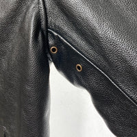 HOUSTON ヒューストン 8177 COW LEATHER N-1 DECK JACKET カウレザー デッキジャケット ブラック Size 44R 瑞穂店
