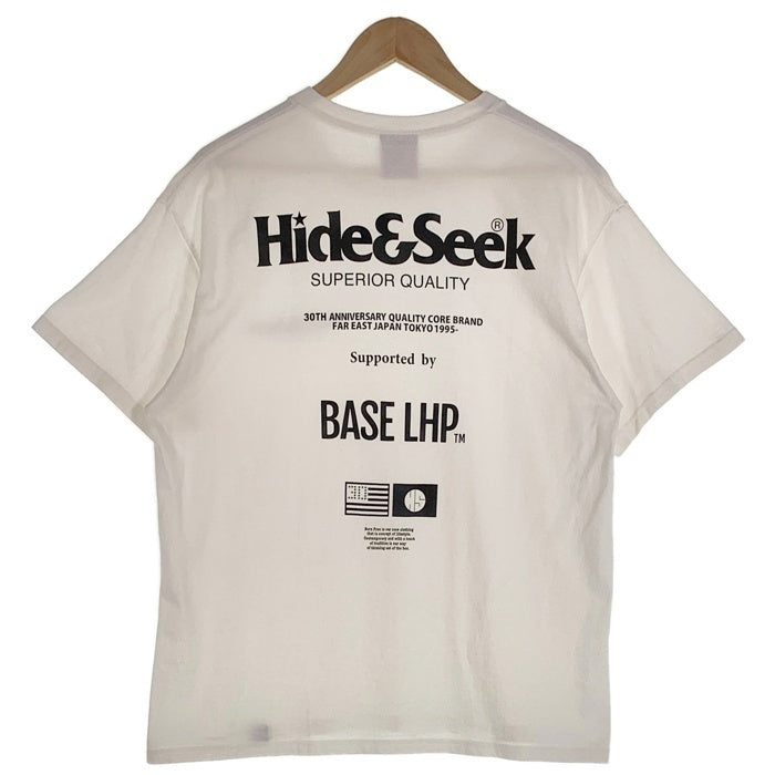 HIDE AND SEEK ハイドアンドシーク chemical conbination 30th S/S Tee 半袖 Tシャツ ホワイト H30th-060025 Size L 福生店