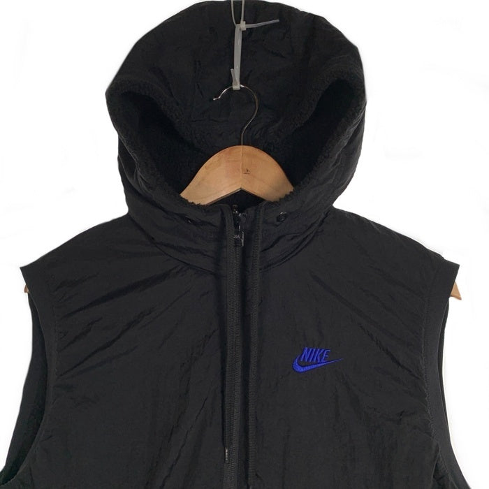 NIKE ナイキ ナイロン ボアフリース リバーシブルベスト ブラック ピンク ブルー AJ2691-010 Size M 福生店
